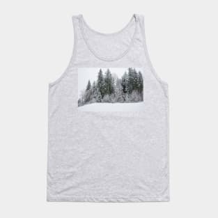 The Majestic Snow Covered Trees Tank Top